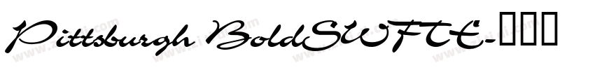 Pittsburgh BoldSWFTE字体转换